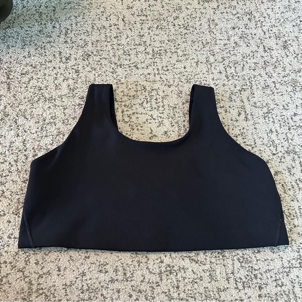 Nike Black One Scoop Light Support Lightly Lined U Neck Sports Bra Size 1X
